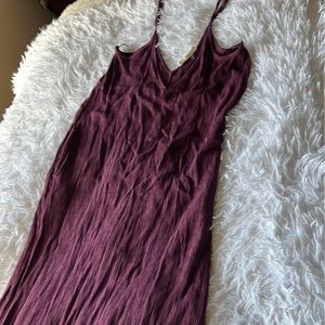 LoveStitch Plum Gauze Maxi Dress
